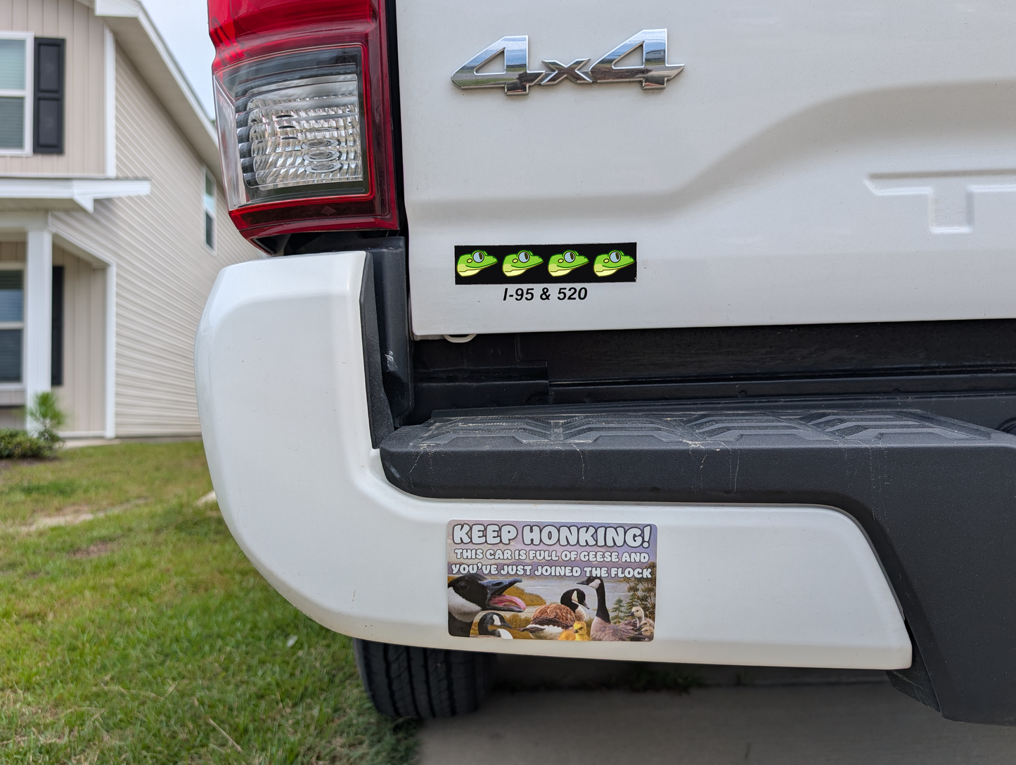 Keep Honking! This car is full of geese and you've just joined the flock - Bumper Sticker