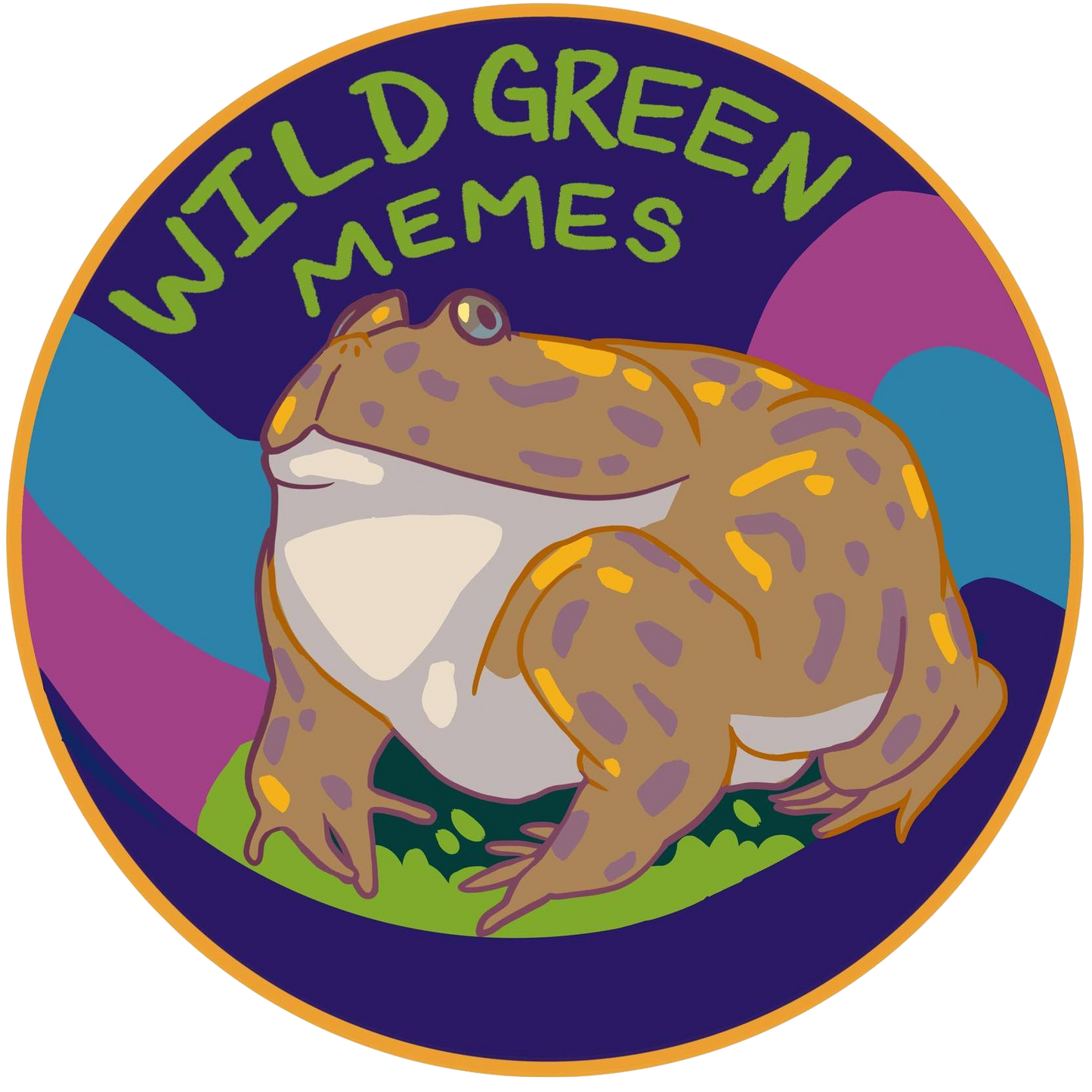 Wild Green Memes Vintage Logo Magnet