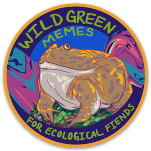 Wild Green Memes Vintage Logo Vinyl Sticker