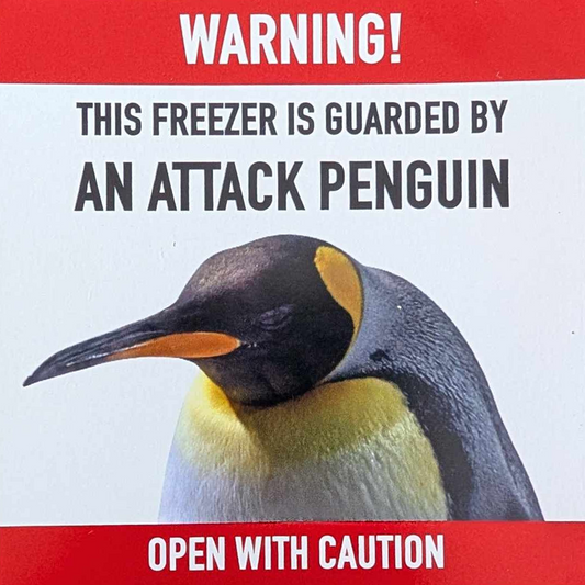 PREORDER (ARRIVES IN OCTOBER) This Freezer Guarded by Attack Penguin Magnet