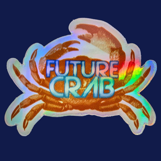 Future Crab Holographic Vinyl Sticker