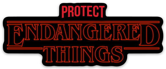 Endangered Things Vinyl Sticker